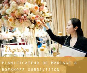Planificateur de mariage à Boekhoff Subdivision