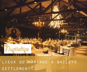 Lieux de mariage à Baileys Settlement