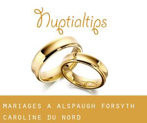 mariages à Alspaugh (Forsyth, Caroline du Nord)