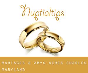 mariages à Amys Acres (Charles, Maryland)
