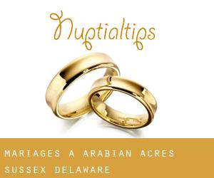 mariages à Arabian Acres (Sussex, Delaware)