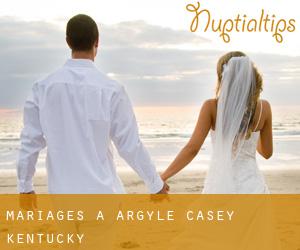 mariages à Argyle (Casey, Kentucky)