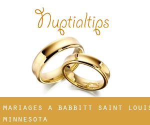 mariages à Babbitt (Saint Louis, Minnesota)