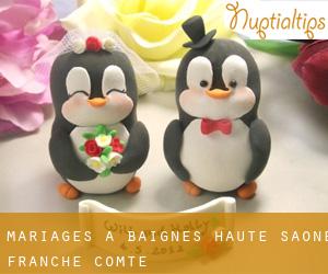 mariages à Baignes (Haute-Saône, Franche-Comté)
