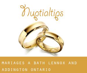 mariages à Bath (Lennox and Addington, Ontario)