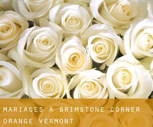 mariages à Brimstone Corner (Orange, Vermont)