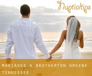 mariages à Brotherton (Greene, Tennessee)