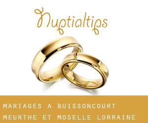 mariages à Buissoncourt (Meurthe-et-Moselle, Lorraine)