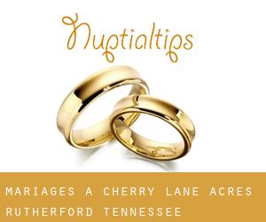 mariages à Cherry Lane Acres (Rutherford, Tennessee)