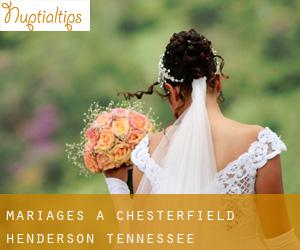 mariages à Chesterfield (Henderson, Tennessee)