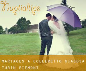 mariages à Colleretto Giacosa (Turin, Piémont)
