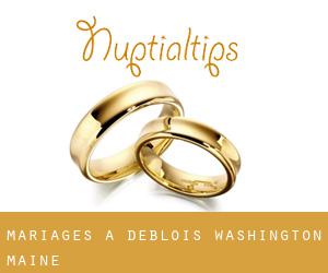 mariages à Deblois (Washington, Maine)