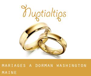 mariages à Dorman (Washington, Maine)
