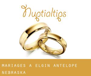 mariages à Elgin (Antelope, Nebraska)