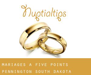 mariages à Five Points (Pennington, South Dakota)
