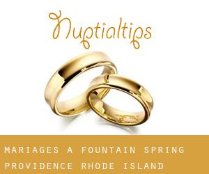 mariages à Fountain Spring (Providence, Rhode Island)