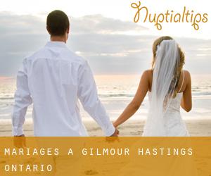 mariages à Gilmour (Hastings, Ontario)