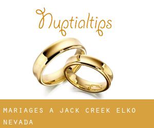 mariages à Jack Creek (Elko, Nevada)