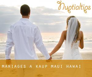 mariages à Kaupō (Maui, Hawaï)