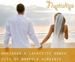 mariages à Lafayette Annex (City of Norfolk, Virginie)