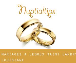 mariages à Ledoux (Saint Landry, Louisiane)