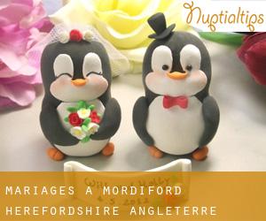 mariages à Mordiford (Herefordshire, Angleterre)