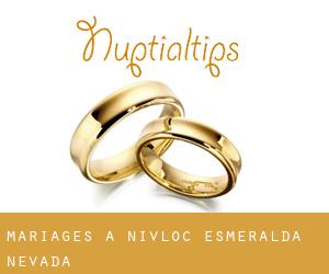 mariages à Nivloc (Esmeralda, Nevada)