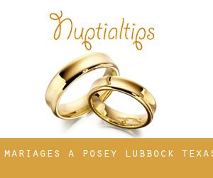 mariages à Posey (Lubbock, Texas)