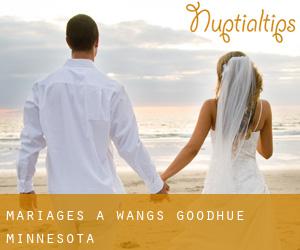 mariages à Wangs (Goodhue, Minnesota)